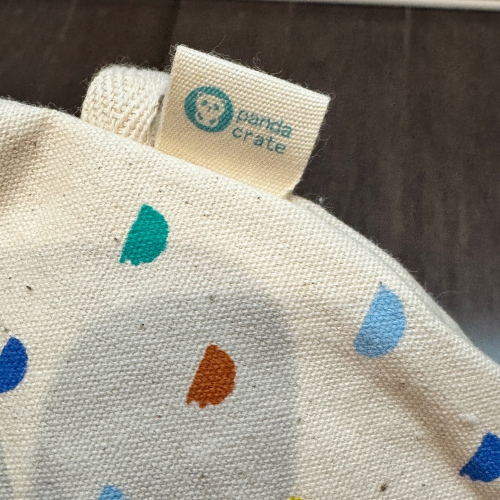 NWOT Kiwico Panda Crate Colorful Polka Dot Kids Learning Pouch Toddler - Picture 5 of 6
